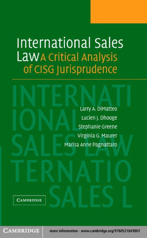 Cover image for book International Sales Law