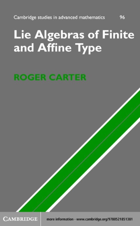 Cover image for book Lie Algebras of Finite and Affine Type