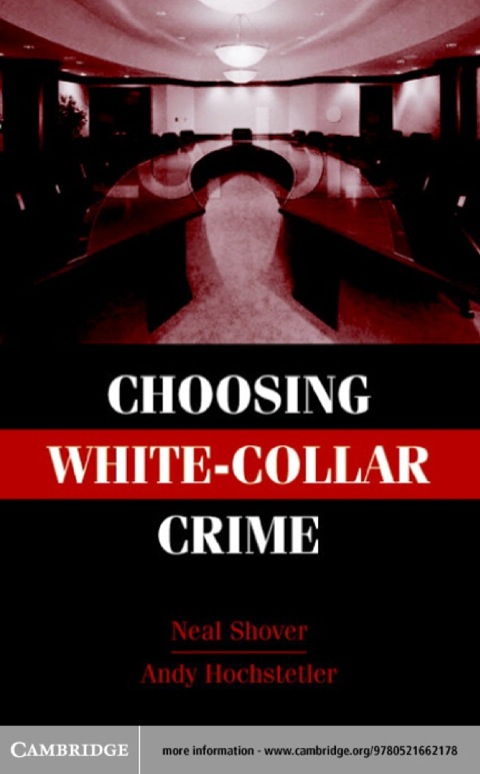 Cover image for book Choosing White-Collar Crime