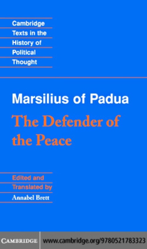 Cover image for book Marsilius of Padua: The Defender of the Peace