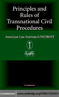 Principles of Transnational Civil Procedure 1st edition | 9780521855013 ...