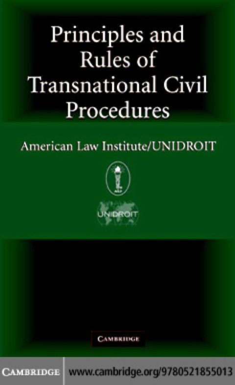 Cover image for book Principles of Transnational Civil Procedure