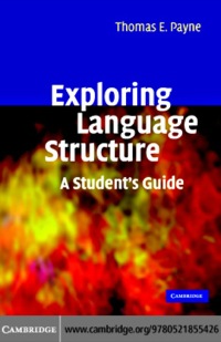 صورة الغلاف: Exploring Language Structure 1st edition 9780521855426