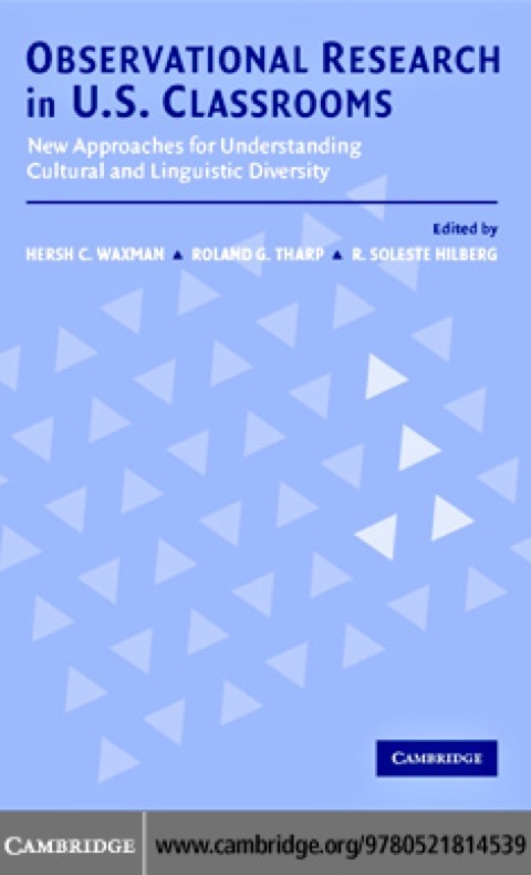 Cover image for book Observational Research in U.S. Classrooms