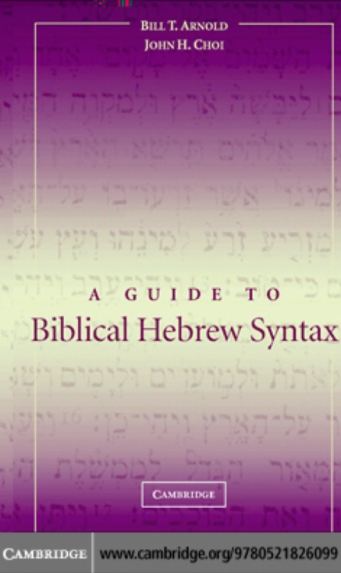 A Guide to Biblical Hebrew Syntax 