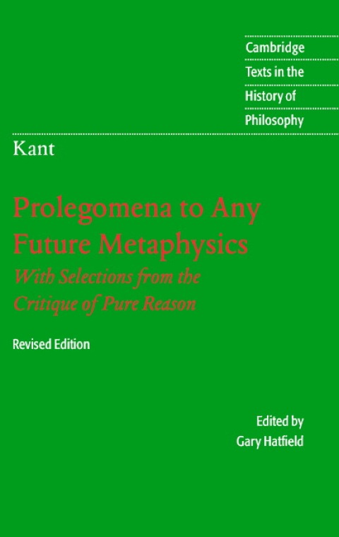 Cover image for book Immanuel Kant: Prolegomena to Any Future Metaphysics