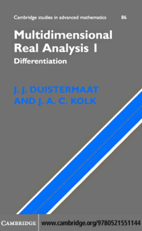 Cover image for book Multidimensional Real Analysis I
