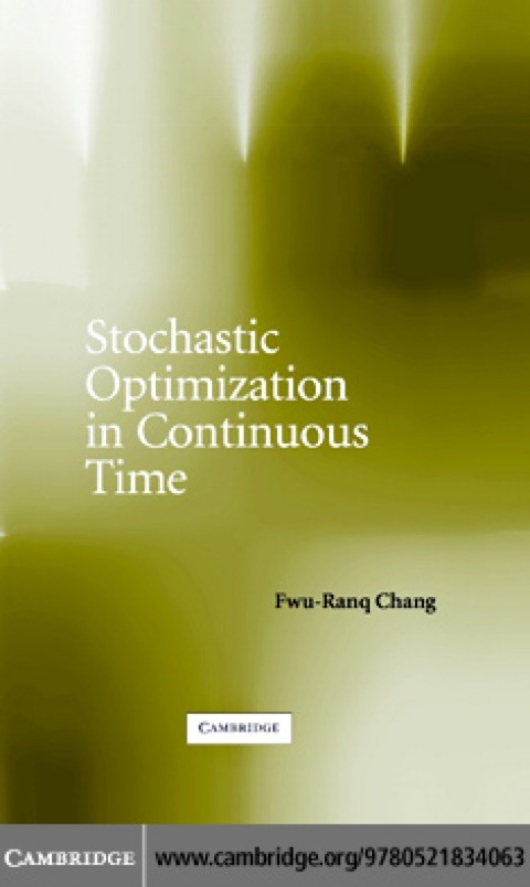 Cover image for book Stochastic Optimization in Continuous Time
