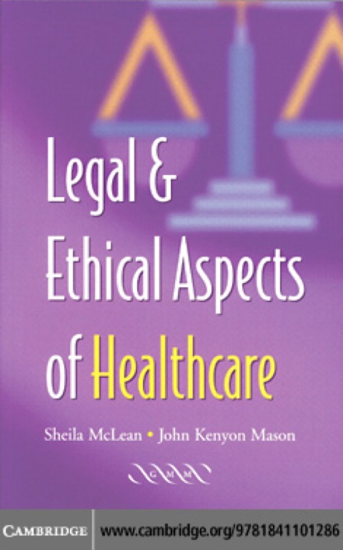 Cover image for book Legal and Ethical Aspects of Healthcare