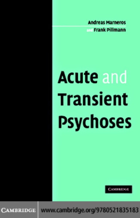 Cover image for book Acute and Transient Psychoses