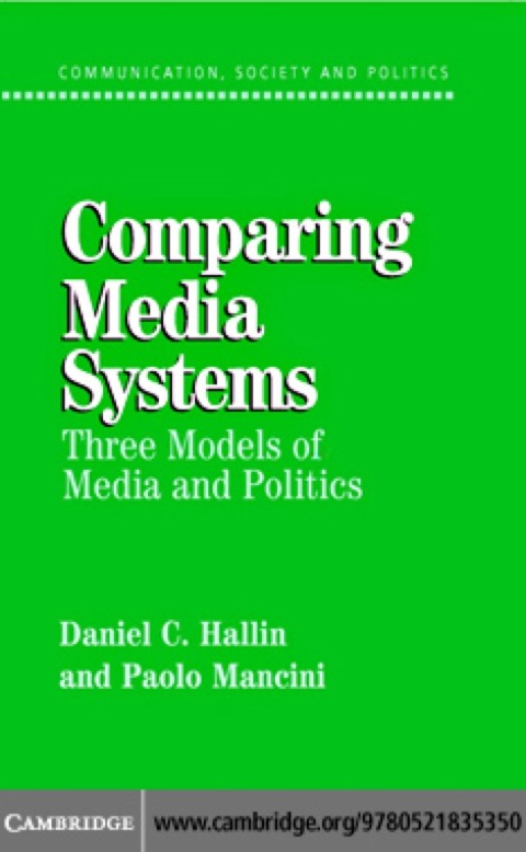 Cover image for book Comparing Media Systems