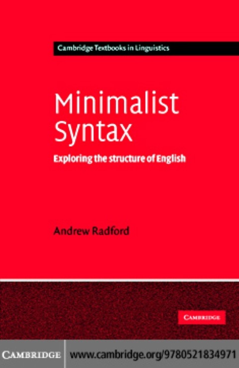 Cover image for book Minimalist Syntax