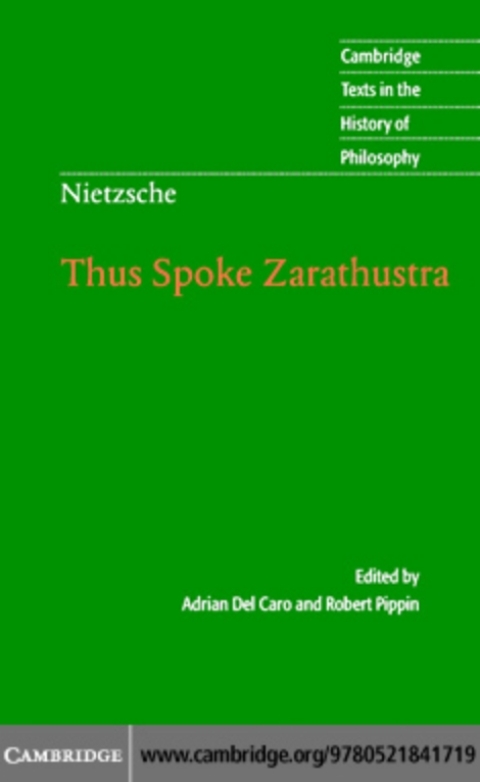 Cover image for book Nietzsche: Thus Spoke Zarathustra