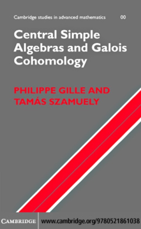 Cover image for book Central Simple Algebras and Galois Cohomology