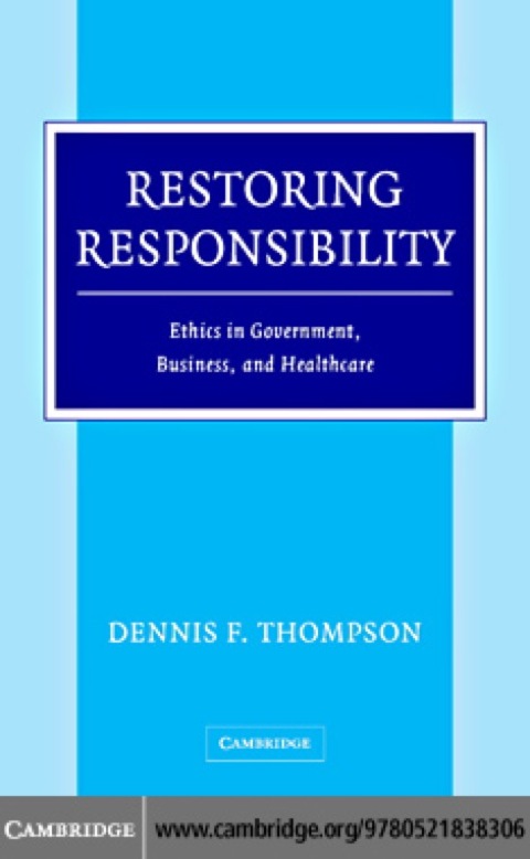 Cover image for book Restoring Responsibility