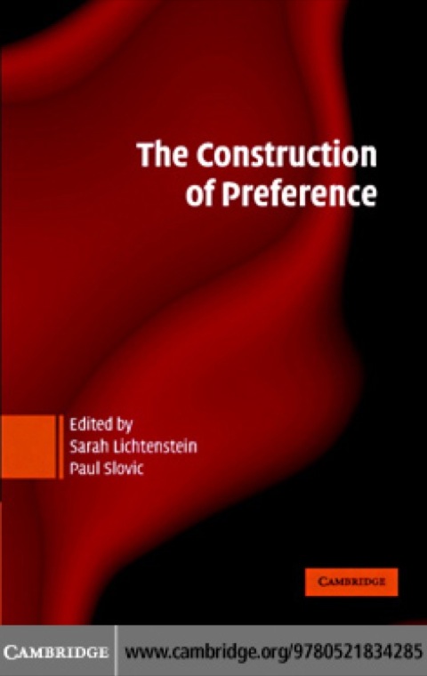 Cover image for book The Construction of Preference
