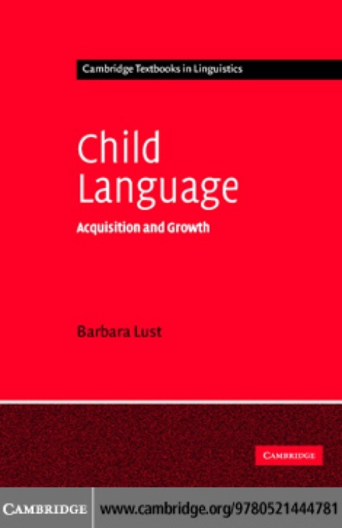 Cover image for book Child Language