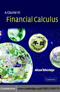 Titelbild: A Course in Financial Calculus 1st edition 9780521813853