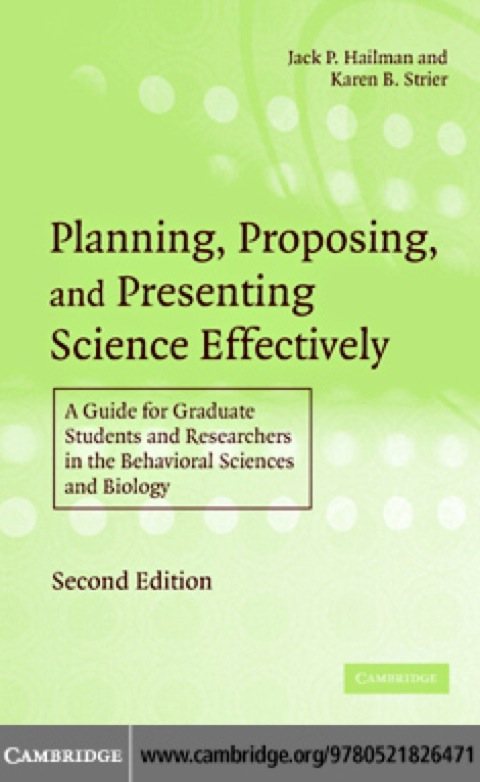 Cover image for book Planning, Proposing, and Presenting Science Effectively