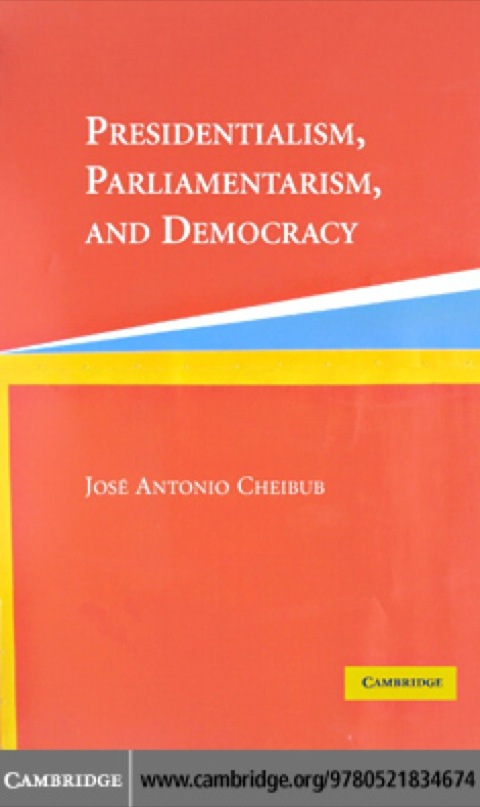Cover image for book Presidentialism, Parliamentarism, and Democracy
