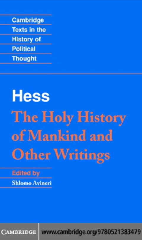 Cover image for book Moses Hess: The Holy History of Mankind and Other Writings