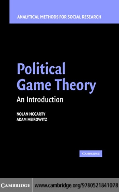 Cover image for book Political Game Theory