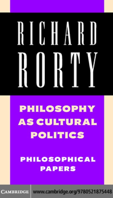 Cover image for book Philosophy as Cultural Politics: Volume 4