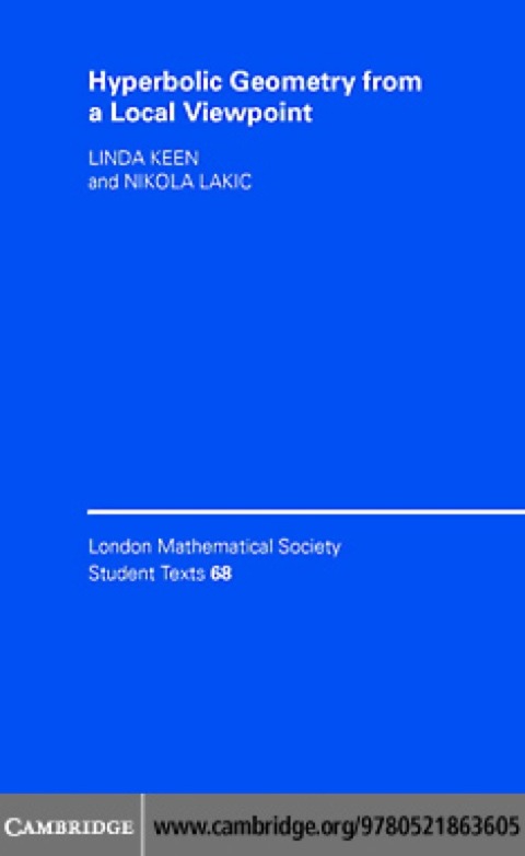 Cover image for book Hyperbolic Geometry from a Local Viewpoint
