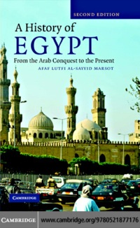Cover image: A History of Egypt 2nd edition 9780521877176