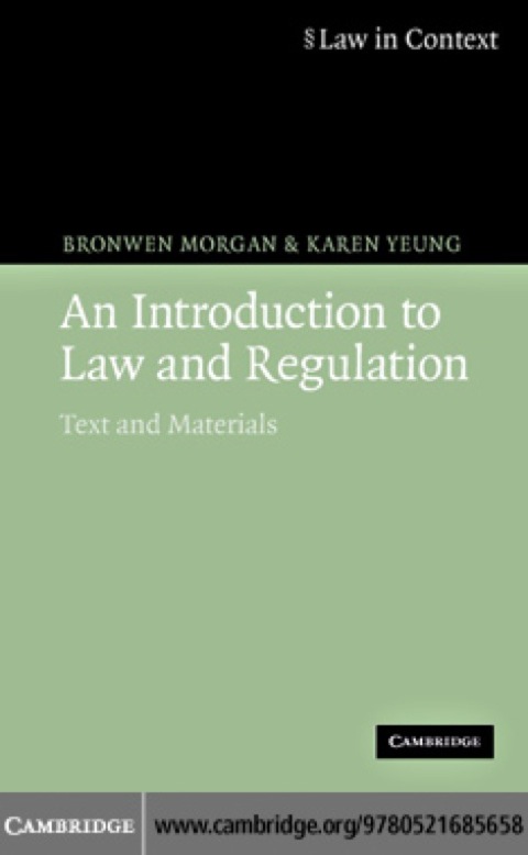 Cover image for book An Introduction to Law and Regulation