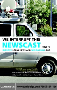 Cover image: We Interrupt This Newscast 1st edition 9780521871150