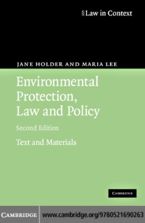 Cover image for book Environmental Protection, Law and Policy