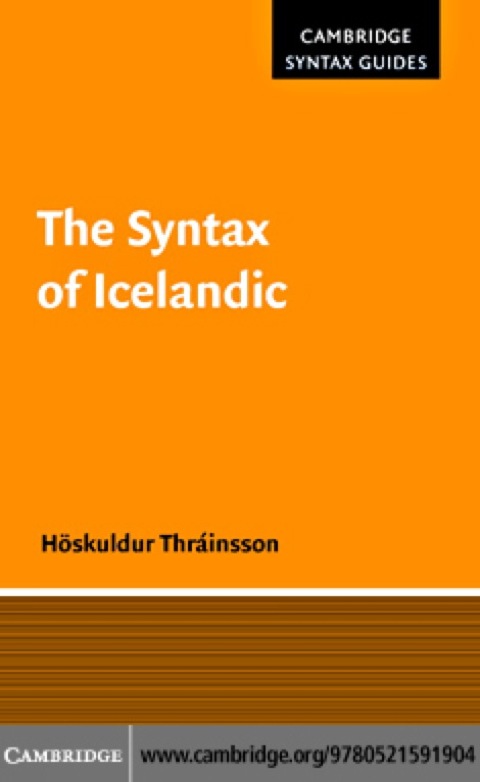 Cover image for book The Syntax of Icelandic
