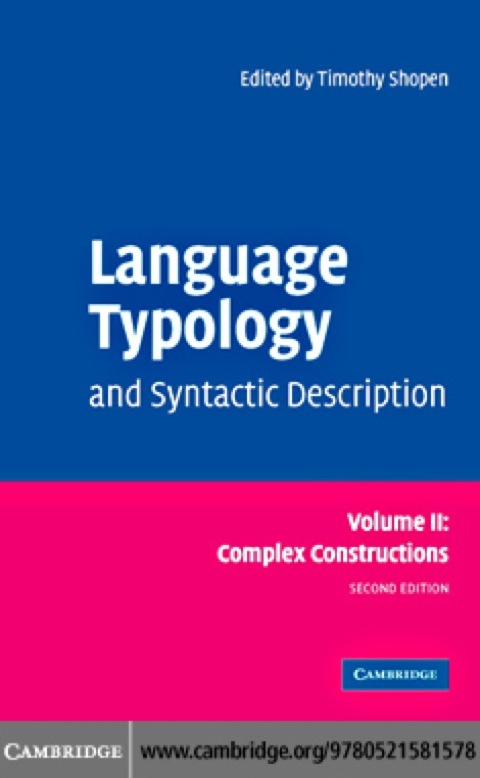 Cover image for book Language Typology and Syntactic Description: Volume 2, Complex Constructions