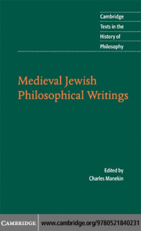 Cover image for book Medieval Jewish Philosophical Writings