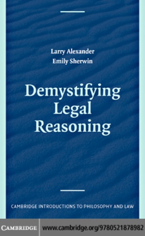 Cover image for book Demystifying Legal Reasoning