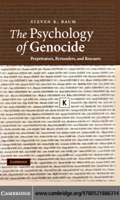 Cover image for book The Psychology of Genocide