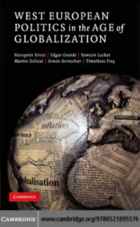 Cover image: West European Politics in the Age of Globalization 1st edition 9780521895576