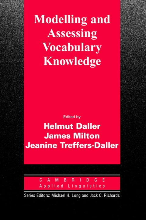 Cover image for book Modelling and Assessing Vocabulary Knowledge