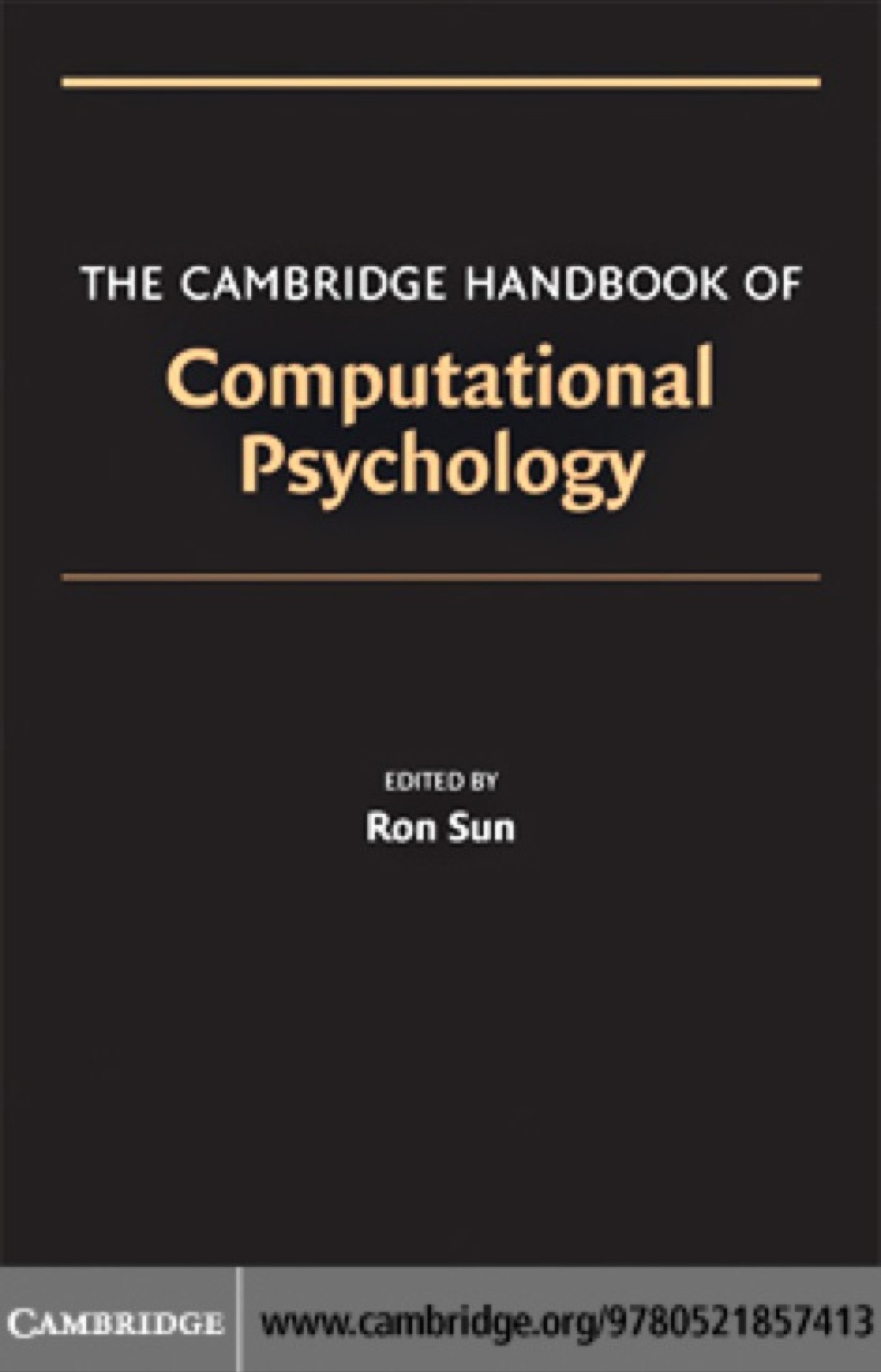 The Cambridge Handbook of Computational Psychology - 1st Edition (eBook)