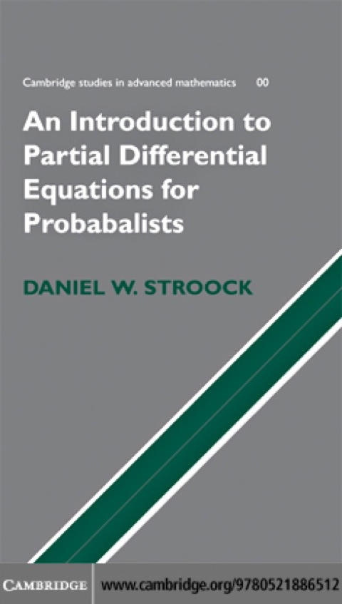 Cover image for book Partial Differential Equations for Probabilists