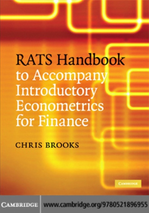 Cover image for book RATS Handbook to Accompany Introductory Econometrics for Finance