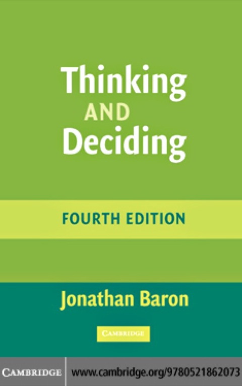 Cover image for book Thinking and Deciding