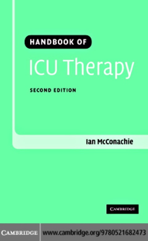 Cover image for book Handbook of ICU Therapy