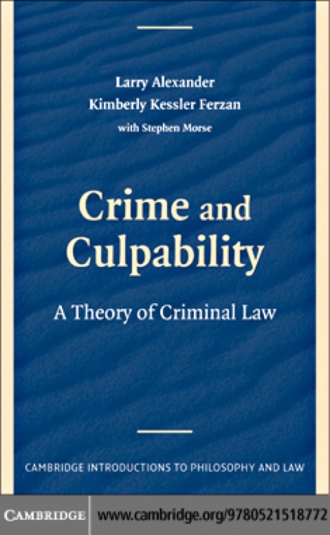 Cover image for book Crime and Culpability