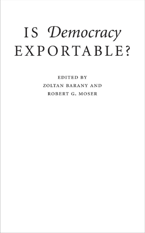 Cover image for book Is Democracy Exportable?