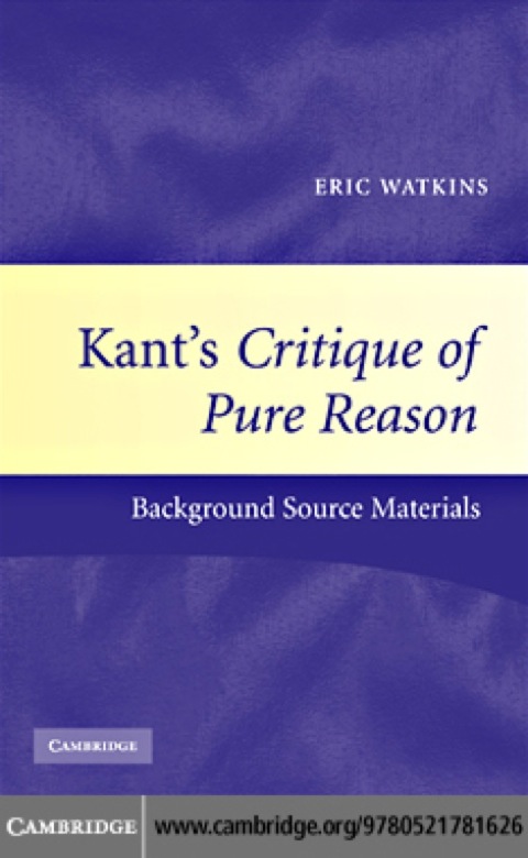Kant's Critique of Pure Reason 