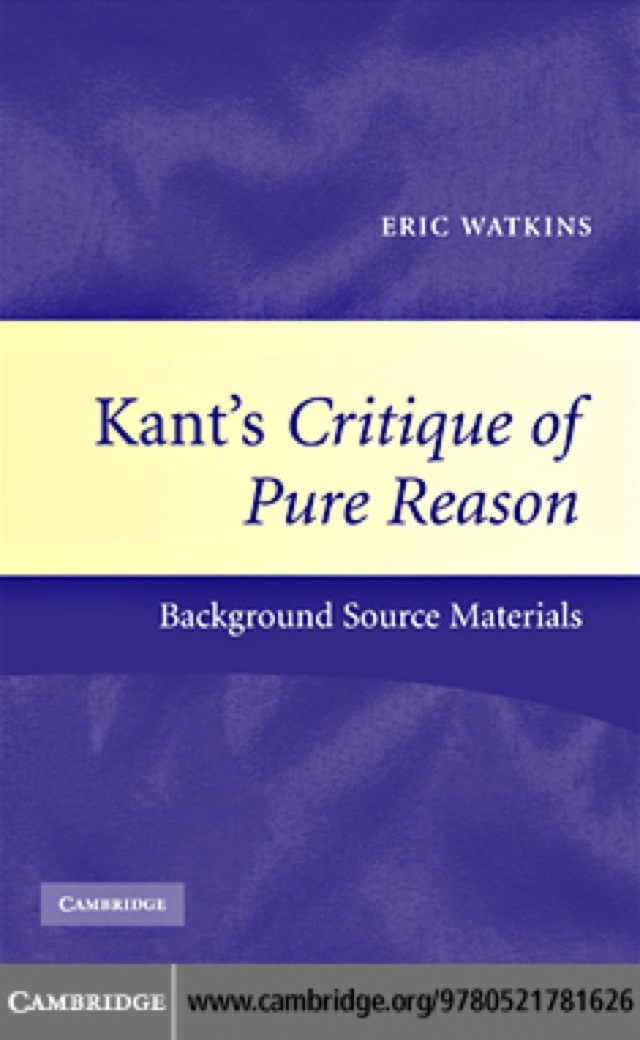 Kant's Critique of Pure Reason
