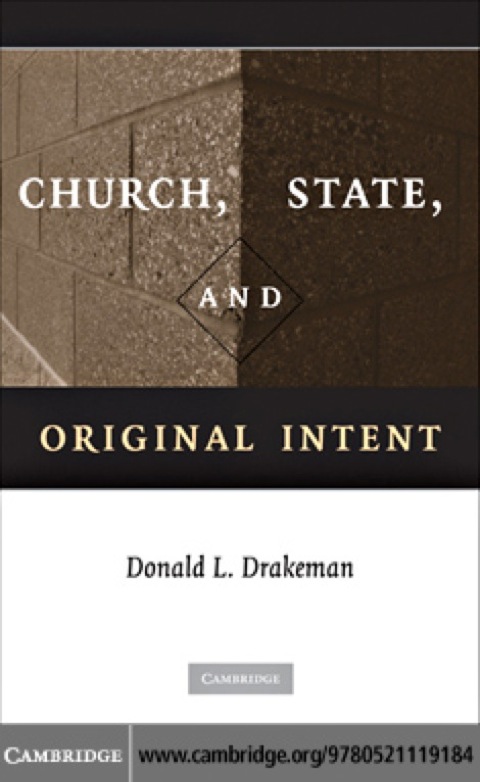 Cover image for book Church, State, and Original Intent