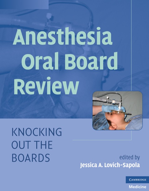 Cover image for book Anesthesia Oral Board Review